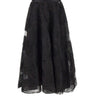 NISSA Gonna midi in tulle e voile BLACK Donna 
