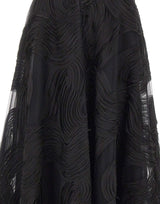 NISSA Gonna midi in tulle e voile BLACK Donna 