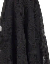 NISSA Gonna midi in tulle e voile BLACK Donna 
