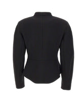 NISSA Giacca in misto lana con scollo a V BLACK Donna 