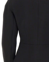 NISSA Giacca in misto lana con scollo a V BLACK Donna 