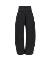 NISSA Pantaloni in misto lana BLACK Donna 