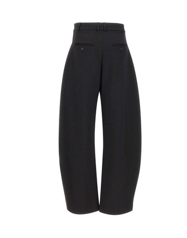 NISSA Pantaloni in misto lana BLACK Donna 