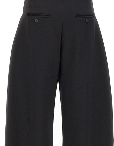 NISSA Pantaloni in misto lana BLACK Donna 