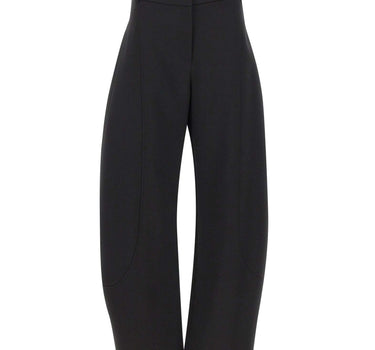 NISSA Pantaloni in misto lana BLACK Donna 