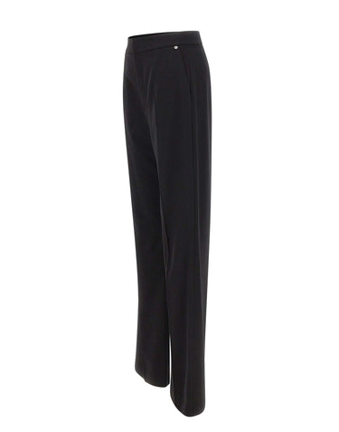NISSA Pantaloni a gamba dritta BLACK Donna 