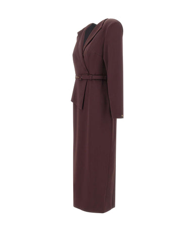 NISSA Abito midi con cintura PURPLE Donna 