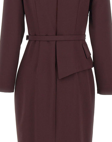 NISSA Abito midi con cintura PURPLE Donna 