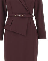 NISSA Abito midi con cintura PURPLE Donna 