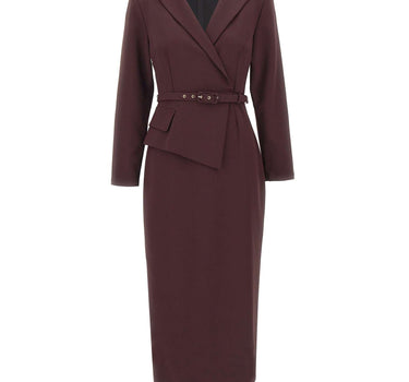 NISSA Abito midi con cintura PURPLE Donna 