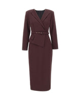 NISSA Abito midi con cintura PURPLE Donna 