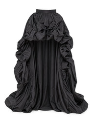 NISSA Gonna asimmetrica in taffetà BLACK Donna 