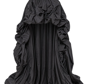 NISSA Gonna asimmetrica in taffetà BLACK Donna 