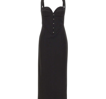 NISSA Abito con scollo a cuore BLACK Donna 