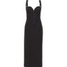 NISSA Abito con scollo a cuore BLACK Donna 