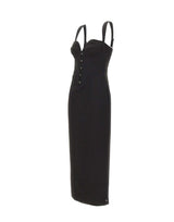 NISSA Abito con scollo a cuore BLACK Donna 