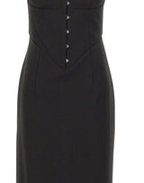 NISSA Abito con scollo a cuore BLACK Donna 