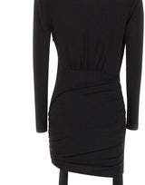 NISSA Mini abito con scollo a V BLACK Donna 