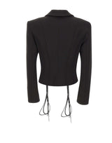 NISSA Blazer aderente con lacci BLACK Donna 