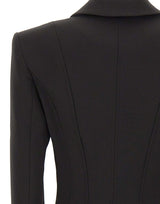 NISSA Blazer aderente con lacci BLACK Donna 