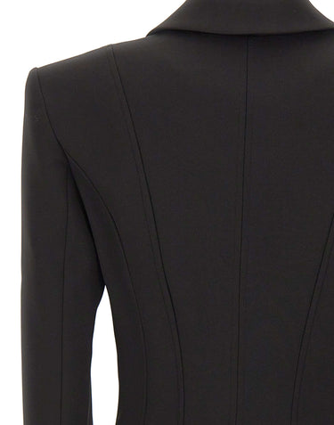 NISSA Blazer aderente con lacci BLACK Donna 