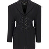 NISSA Blazer strutturato con lacci BLACK Donna 