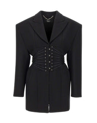 NISSA Blazer strutturato con lacci BLACK Donna 
