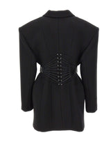 NISSA Blazer strutturato con lacci BLACK Donna 
