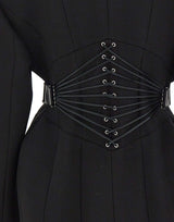 NISSA Blazer strutturato con lacci BLACK Donna 