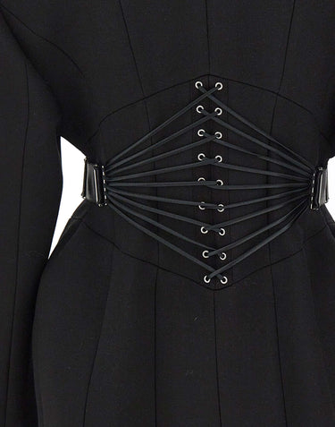 NISSA Blazer strutturato con lacci BLACK Donna 