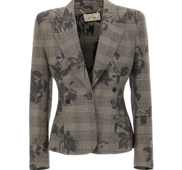 NISSA Blazer con pinces GREY Donna 