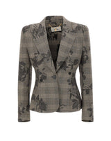 NISSA Blazer con pinces GREY Donna 