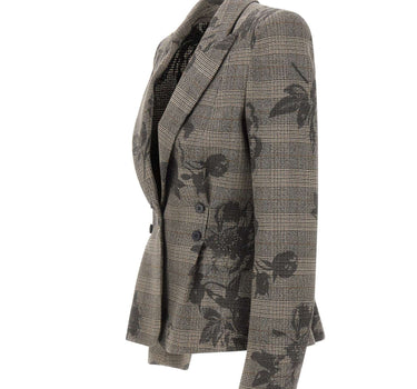 NISSA Blazer con pinces GREY Donna 