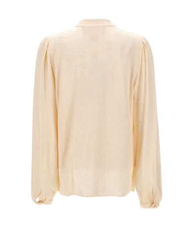 NISSA Blusa in viscosa stampata BEIGE Donna 