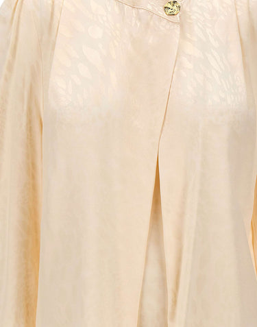 NISSA Blusa in viscosa stampata BEIGE Donna 