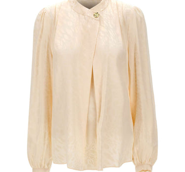 NISSA Blusa in viscosa stampata BEIGE Donna 