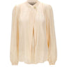 NISSA Blusa in viscosa stampata BEIGE Donna 