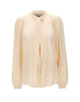 NISSA Blusa in viscosa stampata BEIGE Donna 