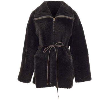 NOVELLE Pelliccia "Petty Short" BROWN Donna 