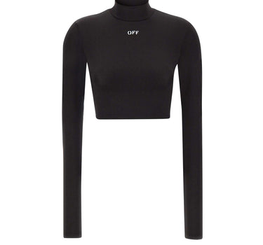 Top "Off Stamp Sec Skin Crop" 2FB00628T W003 OFF-WHITE 