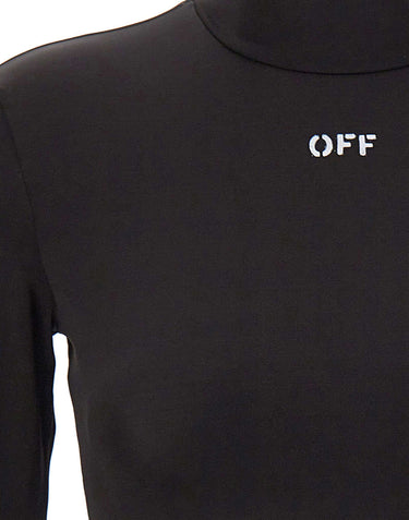 Top "Off Stamp Sec Skin Crop" 2FB00628T W003 OFF-WHITE 