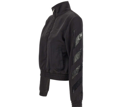 OFF-WHITE Giacca in raso con pizzo BLACK Donna 
