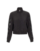 OFF-WHITE Giacca in raso con pizzo BLACK Donna 