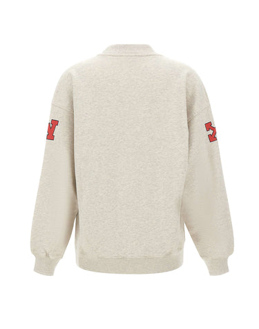 OFF-WHITE Felpa "Off College" GREY Donna 