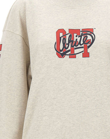 OFF-WHITE Felpa "Off College" GREY Donna 