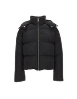 OFF-WHITE Piumino modello crop BLACK Donna 