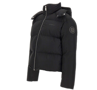 OFF-WHITE Piumino modello crop BLACK Donna 