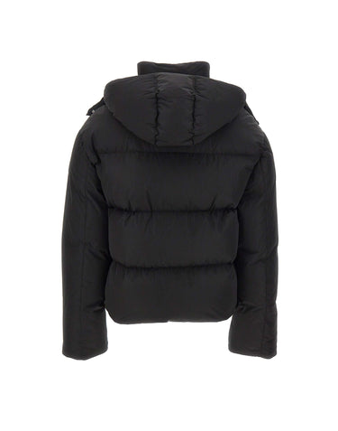 OFF-WHITE Piumino modello crop BLACK Donna 