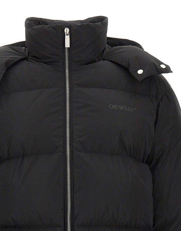 OFF-WHITE Piumino modello crop BLACK Donna 