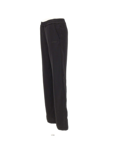 OFF-WHITE Pantaloni da tuta in raso con pizzo BLACK Donna 
